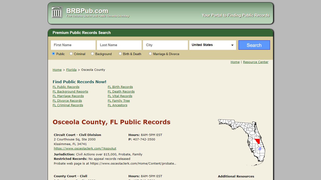 Osceola County Public Records | Search Florida Government ...